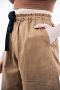 Джогери жіночі з вишивкою (коричневий), XL