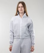 Кофта "Вайб" на блискавці, утеплена, жіноча, (сірий меланж), S