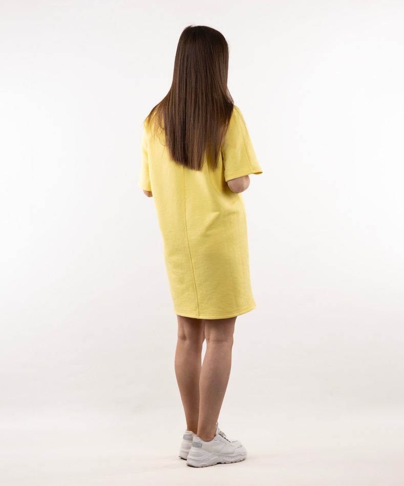 Сукня прямого крою (жовтий), XS