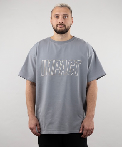 Футболка "Impact", (сірий), S