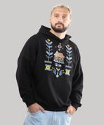 Худі "Дім" з вишивкою, неутеплена, унісекс, (чорний), S