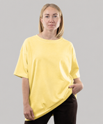 Футболка оверсайз, унісекс, (жовтий), S