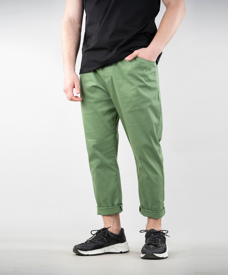 Кроп штани чоловічі (зелений), M