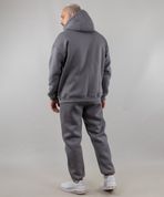 Костюм худі "Інтроверт" на блискавці (сірий) та спортивні штани (сірий), S